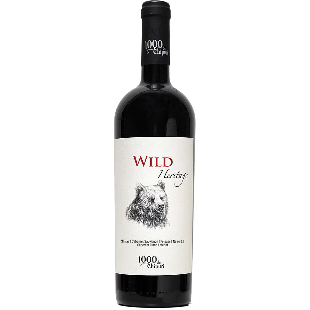 Wild Heritage 0.75L – vin roșu sec (Fetească Neagră, Shiraz, Cabernet Franc, Cabernet Sauvignon, Merlot), DOC-CMD Dealu Mare, 15.5% vol.