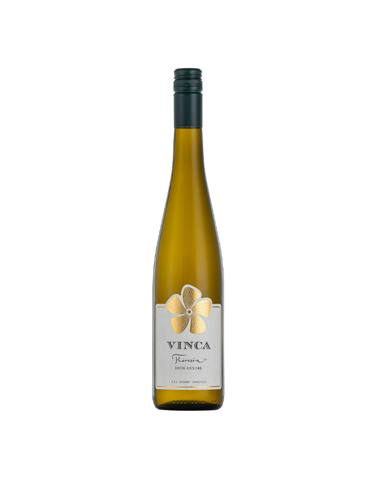 Sticlă de vin alb Carastelec Theresia Riesling 0.75L, vin sec din regiunea Sălaj, România