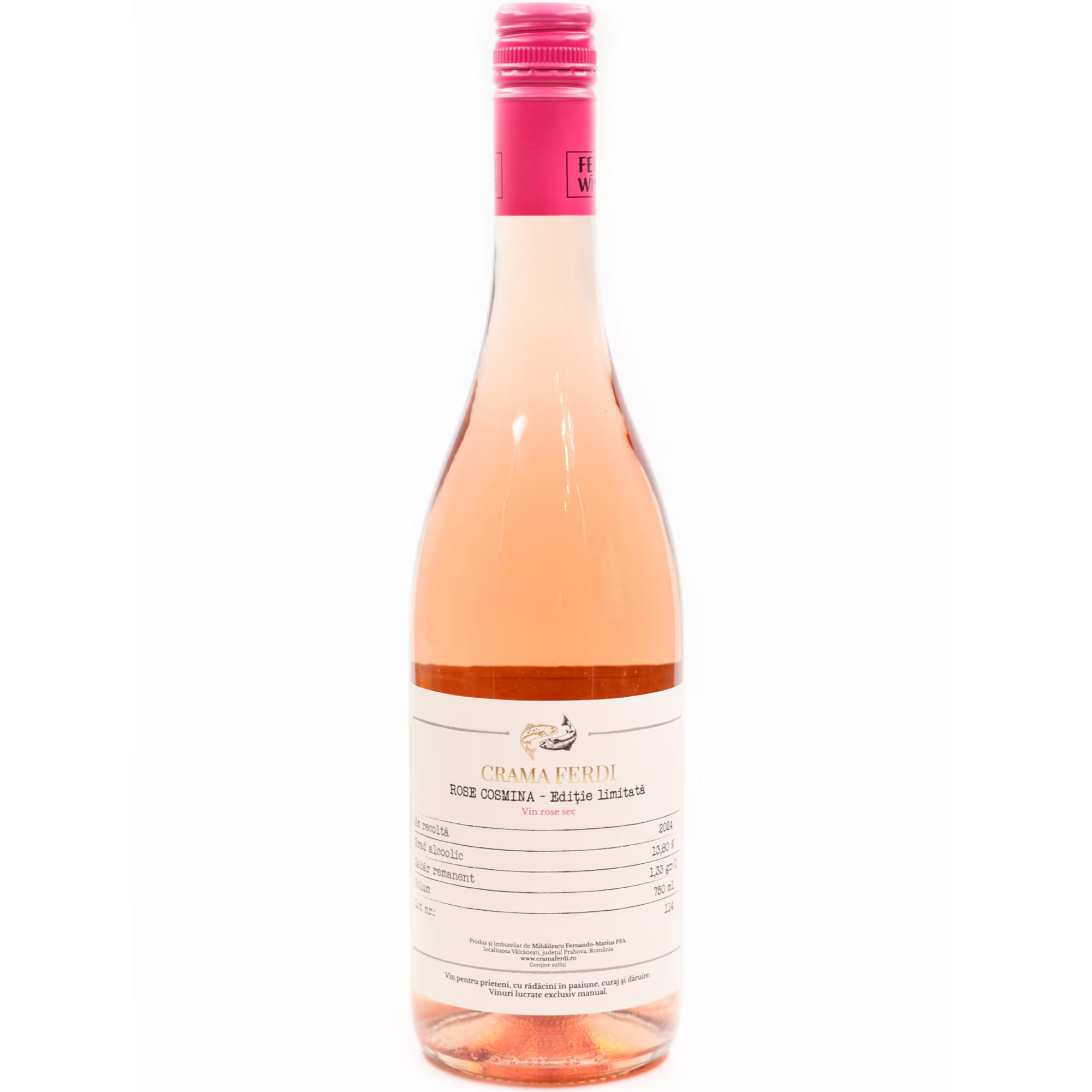 Rosé Cosmina (Ediție Limitată 2024) – Shiraz, Malbec & Blaufränkisch, Dealu Mare, 13.1% vol.