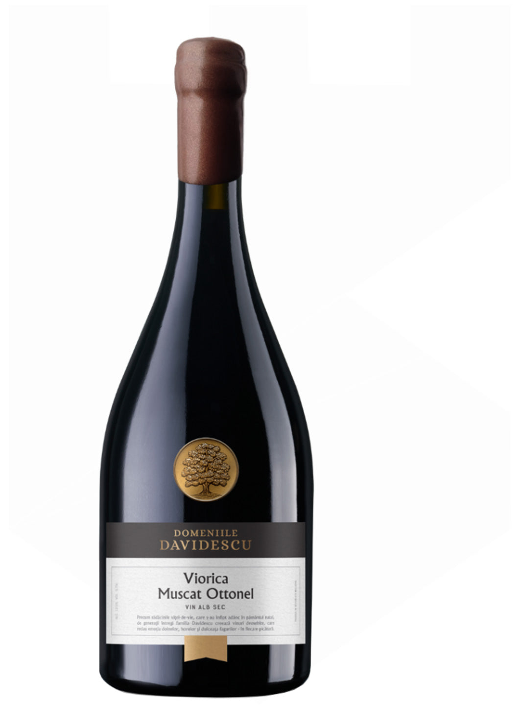 Vin alb sec Domeniile Davidescu Select Viorica & Muscat 0.75L, Republica Moldova, arome florale și exotice