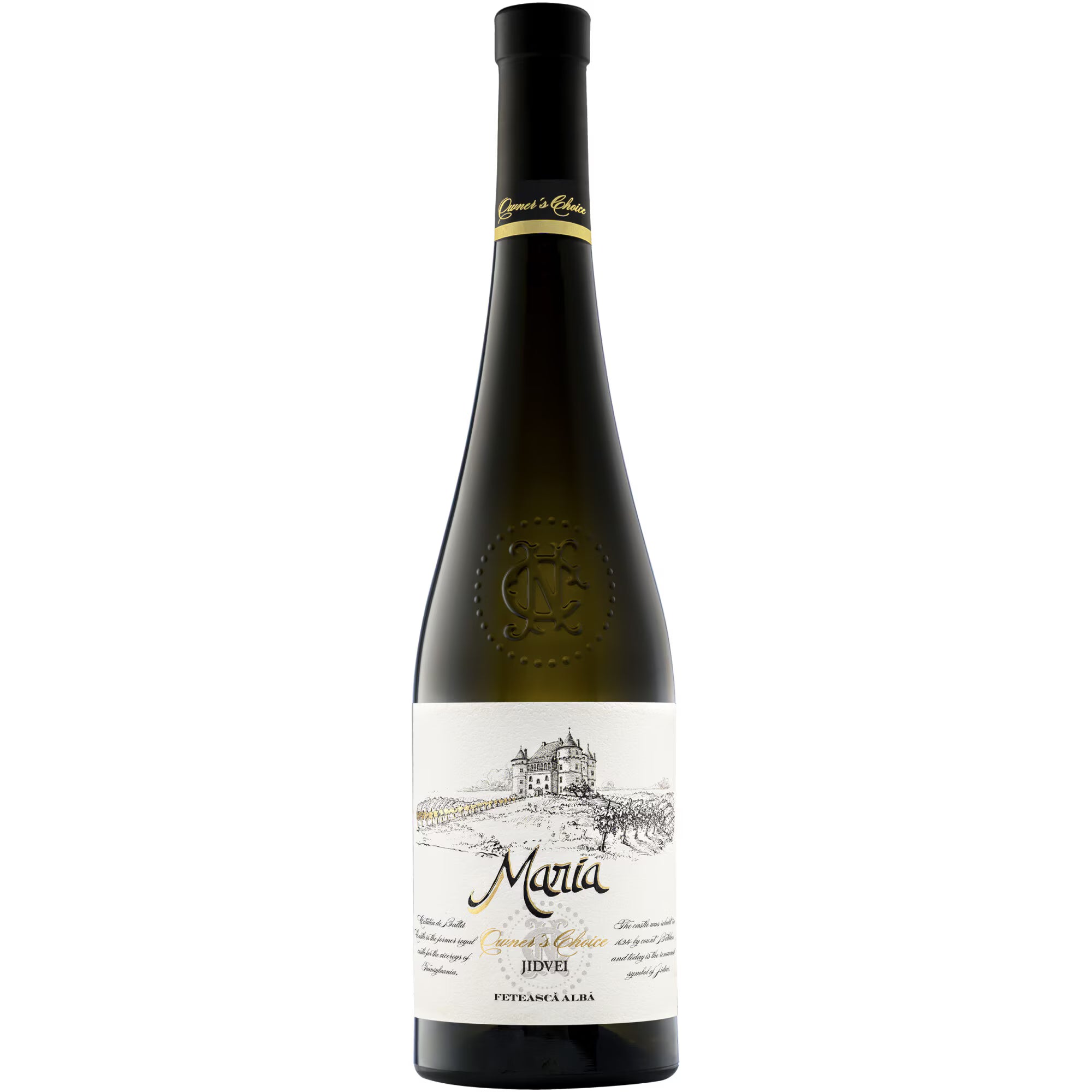 Maria Fetească Albă 0.75L – Jidvei (DOC Târnave), 12.5% vol., note de salcâm, pară, măr, grapefruit