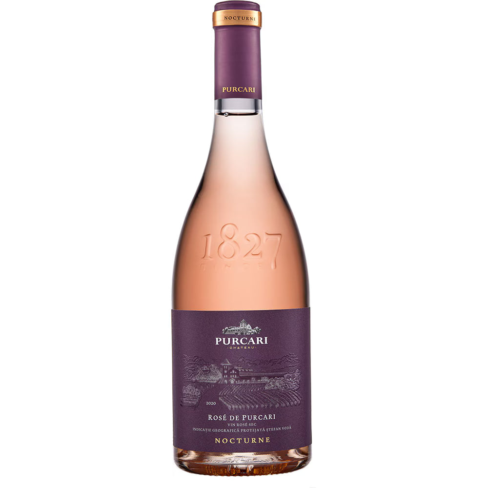 Purcari Nocturne Rosé 0.75L, Cabernet Sauvignon–Merlot–Rară Neagră, IGP Ștefan Vodă (Moldova)