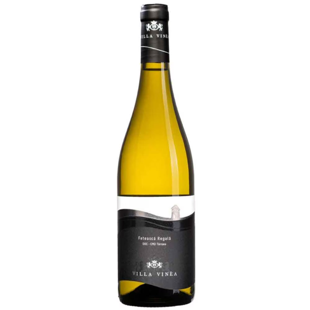 Fetească Regală Premium 0.75L – Villa Vinèa, DOC-CMD Târnave; 13% vol. (ex. 2022); RS 2.29 g/L; TA 6.45 g/L; note florale, citrice și minerale
