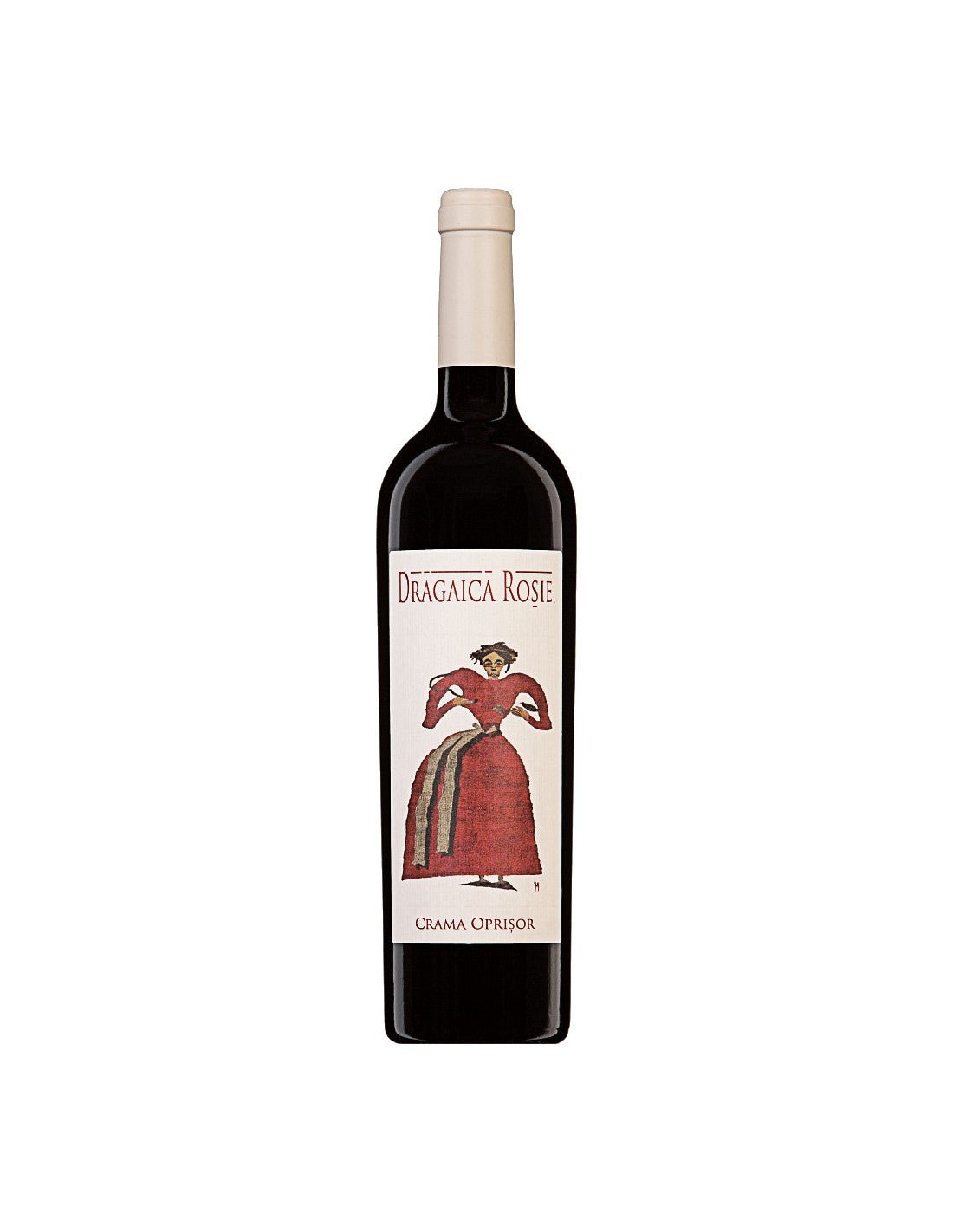 Drăgaica Roșie 0.75L – Oprișor, IGP Dealurile Olteniei; Fetească Neagră, Cabernet Sauvignon, Merlot, Shiraz; ~14.5–15% vol.