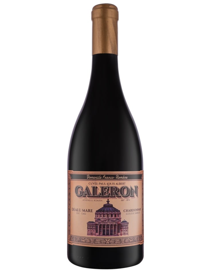 DFR Galeron Chardonnay 0.75L, vin alb sec BIO, DOC Dealu Mare, parțial baric, 14% vol.