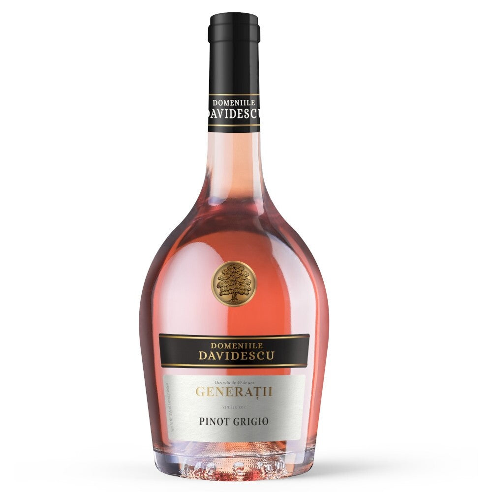 Vin rosé sec Domeniile Davidescu Generații Rosé Pinot Grigio 0.75L, Republica Moldova