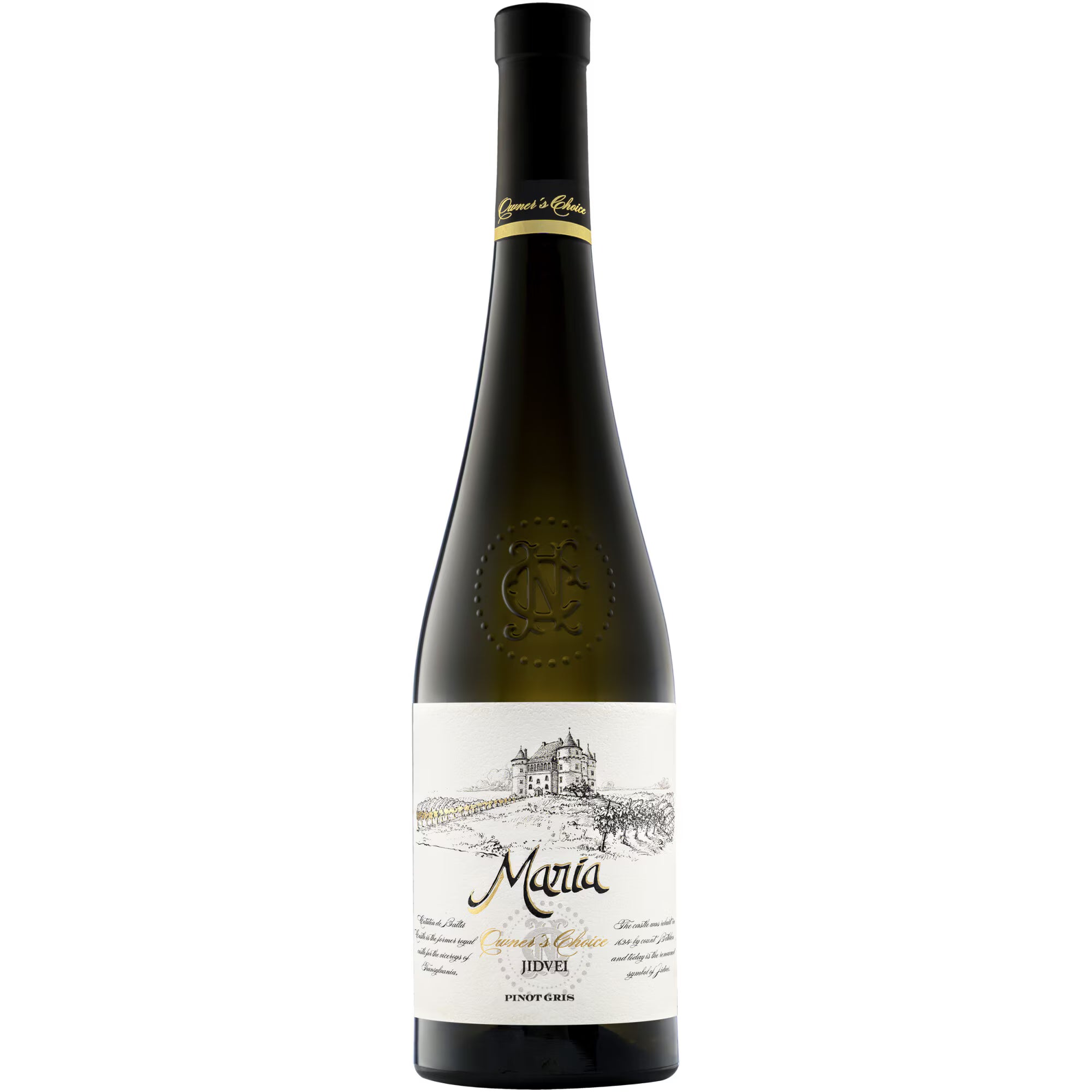 Maria Pinot Gris 0.75L – Jidvei (DOC Târnave), 13.5% vol., iasomie, măr verde, pară, citrice
