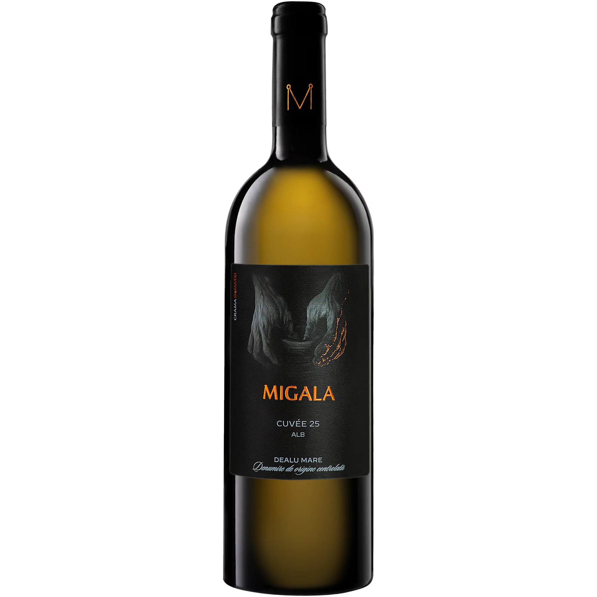 Vin alb sec Migala Cuvée 25 Alb 0.75L, cupaj de șase soiuri, Dealu Mare