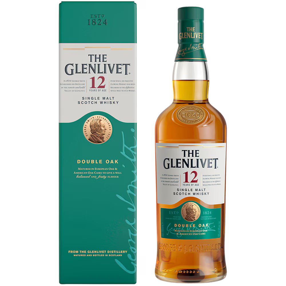 The Glenlivet 12Y Double Oak Single malt Scotch Whiskey 0.7L