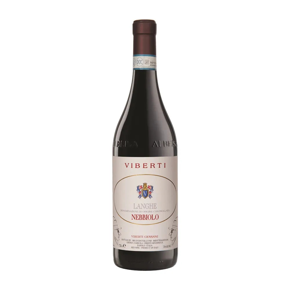 Viberti Nebbiolo DOC 0.75L – vin roșu sec italian din Piemonte, 100% Nebbiolo
